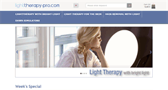 Desktop Screenshot of lichttherapie-pro.de