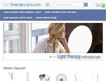 Tablet Screenshot of lichttherapie-pro.de